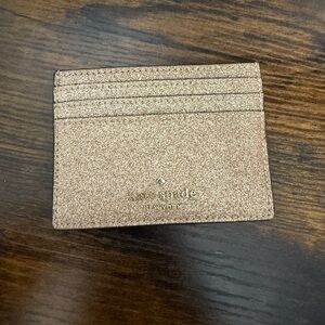 Kate Spade Sparkling Gold Card Holder